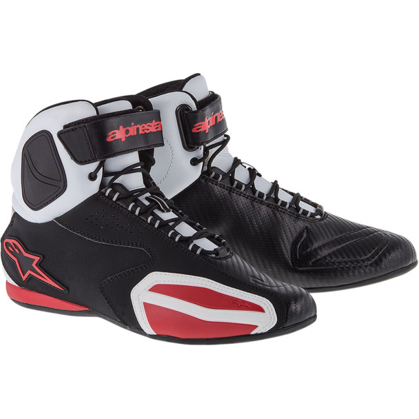 Alpinestars Faster Shoes - Black/White/Red - Size 10.5 - [Blemish]