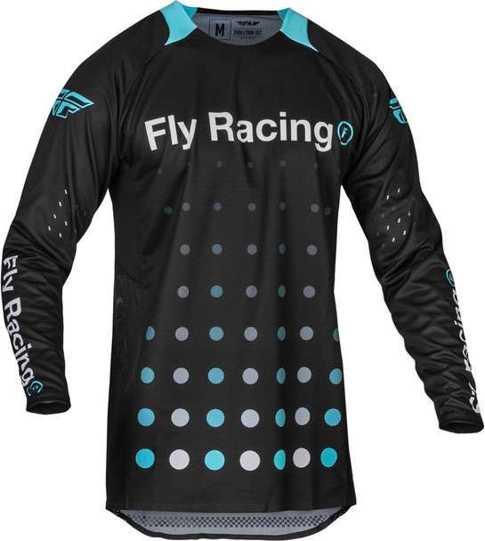 Fly Racing Evolution DST SE Strobe Jersey - 2024 Model - Black/Electric Blue