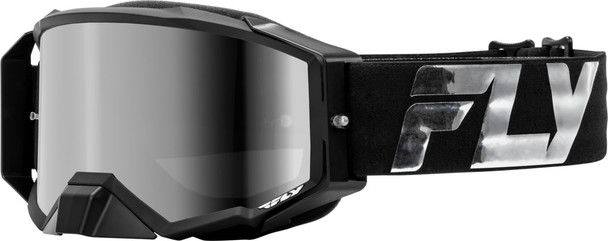 Fly Racing Zone Elite Goggle - Black/Silver - Silver Mirror/Smoke Lens