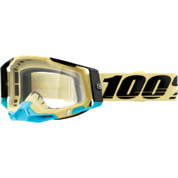 100% Racecraft 2 Goggles - 2023 Model - Airblast - Clear Lens