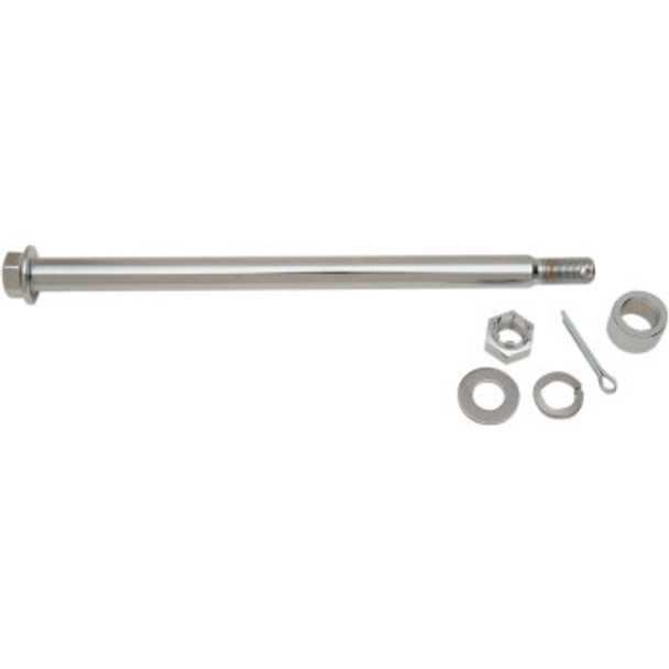 Drag Specialties Rear Axle Kit: 1973-1984 Harley-Davidson FL/FX Models - Chrome