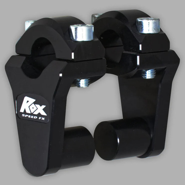 Rox Speed FX Risers 2in Pivoting Bar Risers for 7/8in Handlebar - Black - [Blemish]