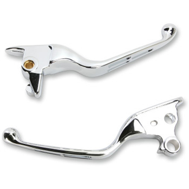 Drag Specialties Slotted Wide Blade Lever Set: 2015-2023 Harley-Davidson FX/FL Models