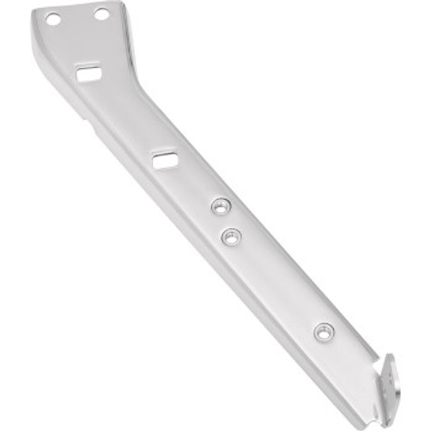 Drag Specialties Saddlebag Rail Support Bracket: 1980-2008 Harley-Davidson FL Models - Chrome