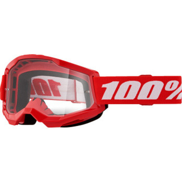 100% Strata 2 Goggle - 2024 Model - Red