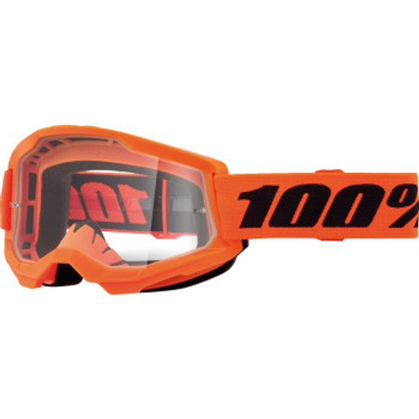 100% Strata 2 Junior Goggle - Neon Orange