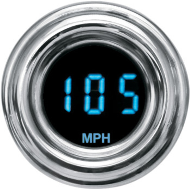 Dakota Digital MPH 4000 Series Mini Gauge Speedometer: Universal Fit - Blue Display - 1-7/8"