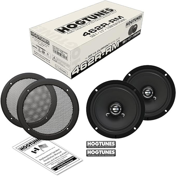 Hogtunes 462F-RM -  6.5" - 14-20 FLHT Replacement Front Speakers - [Blemish]