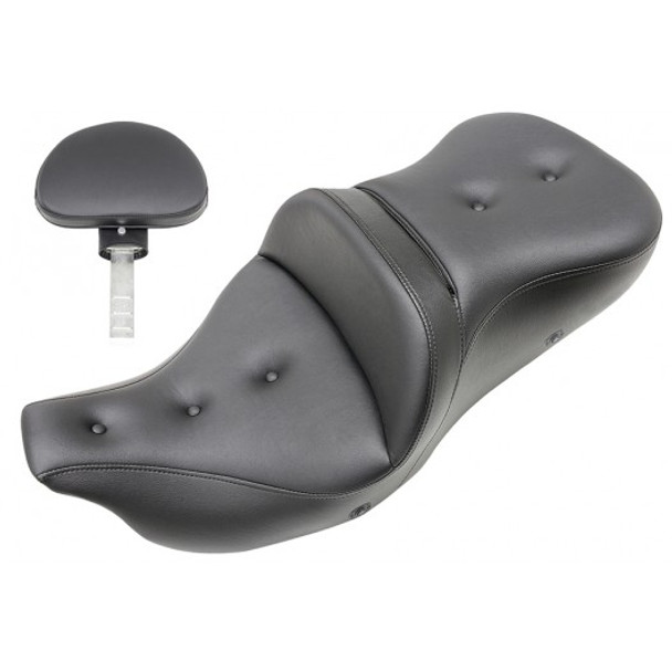 Saddlemen 08-20 H-D Touring Heated Roadsofa PT Seat w/ Drivers Backrest