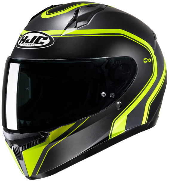 HJC C10 Elie Helmet - Black/Yellow - XL - [Blemish]