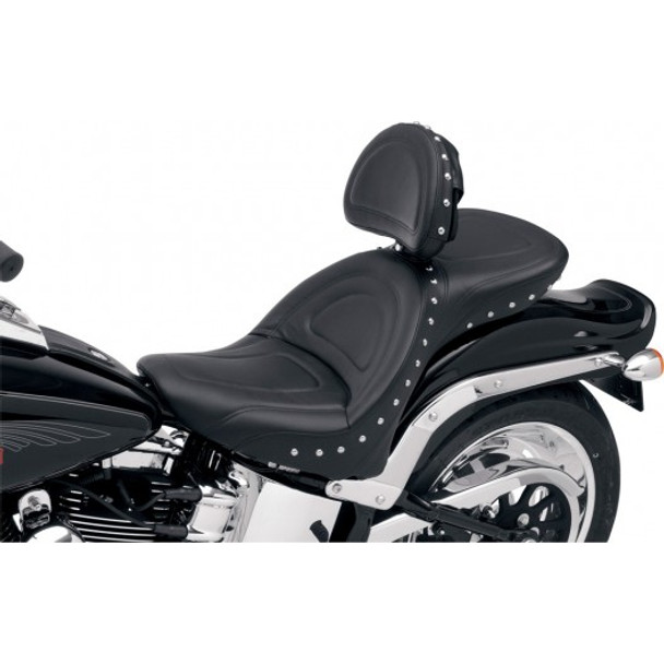 Saddlemen 00-06 FXST Softail, FLSTF Fat Boy, FLST/C Heritage Explorer Special Seat w/ Drivers Backrest