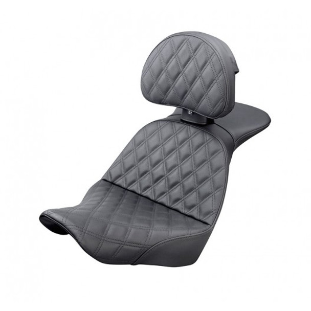 Saddlemen 18-20 Low Rider FXLR/FXLRS, Sport Glide FLSB Explorer LS Seat w/ Drivers Backrest