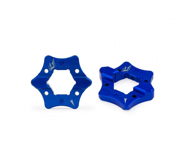 Driven Racing Pre-Load Adjusters - 17mm - Blue