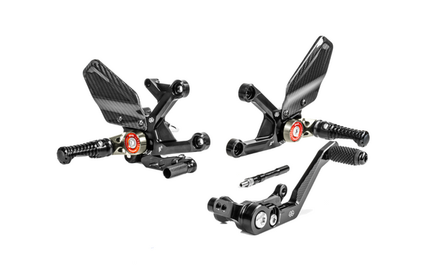 Gilles Tooling MUE2 Rearset - Black - Honda - MUE2-H02-B