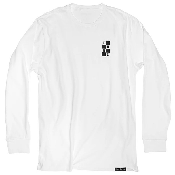 Fasthouse Chalet Long Sleeve Tee - White - Small - 197168027540