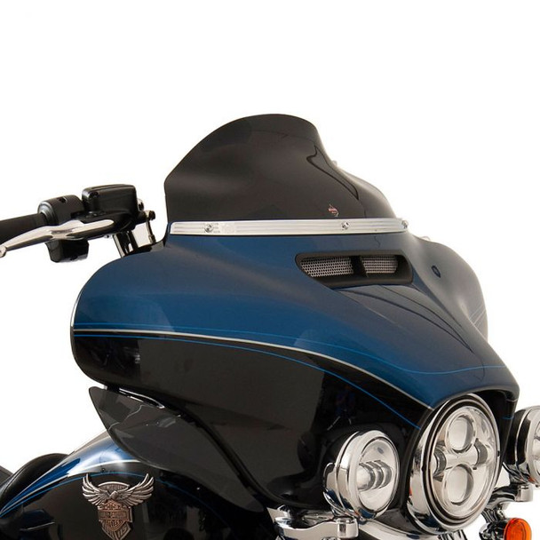 Klock Werks Flare Windshield: 2014+ HD Touring & Trike Models - Dark Smoke - 6.5" - KWW-01-0199-2014