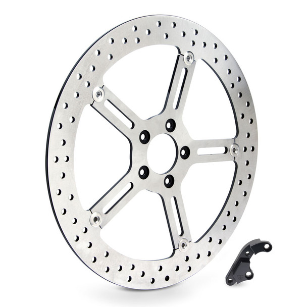 Arlen Ness 15" Big Brake Rotor Kits - 2000+ Sportster/Dyna/Softail Models with Hub Mounted Rotors