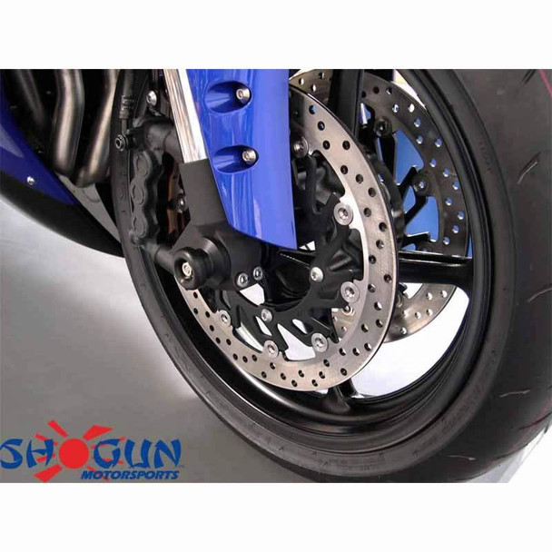 Shogun Front Axle Sliders - Black - 05-10 FZ6