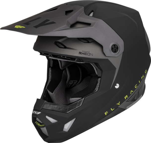Fly Racing Formula CP Slant Helmet - Matte Black/Grey/Hi-Vis - 2X