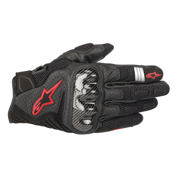 Alpinestars SMX-1 Air v2 Gloves - Black/Flo Red - 2XL - [Demo]