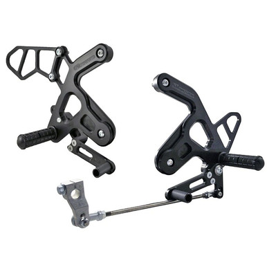 クリスマスツリー特価！ w/ Kit Rearset Complete Woodcraft Pedals: Kawasaki 12-16 ビリヤード