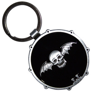 Avenged Sevenfold Keychain: Deathbat Drum (Double Sided)