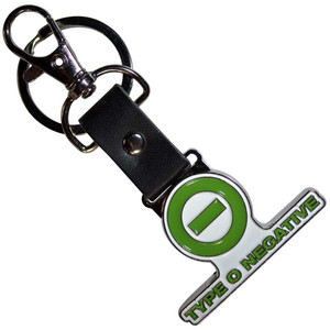 Type O Negative Keychain: Negative Emblem & Text Logo