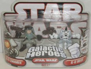 STAR WARS GALACTIC HEROS "AT-AT COMMANDER AND AT-AT- DRIVER"
