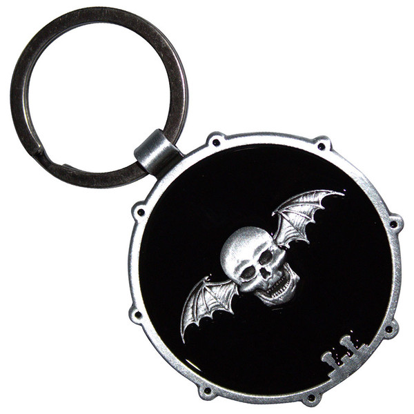 Avenged Sevenfold Keychain: Deathbat Drum (Double Sided)