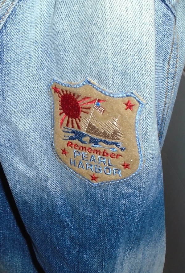 WOLFGANG'S DESIGNS BY DRAGONFLY DENIM JACKET PINK FLOYD MENS LARGE