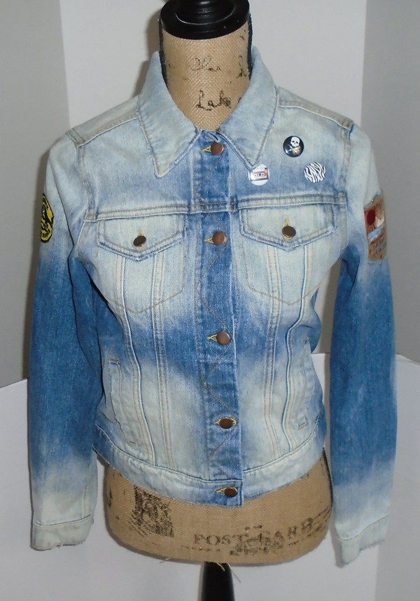 WOLFGANG'S DESIGNS BY DRAGONFLY DENIM JACKET METALLICA WOMEN'S LARGE