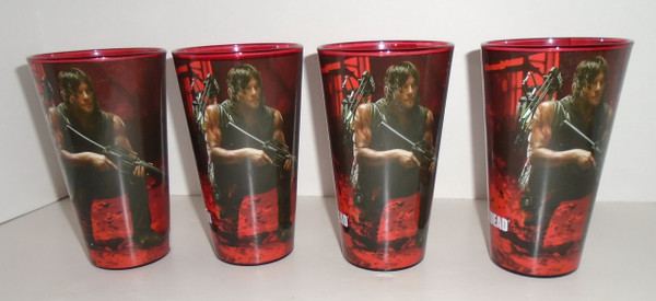 The Walking Dead Daryl Bike pint glass set of 4