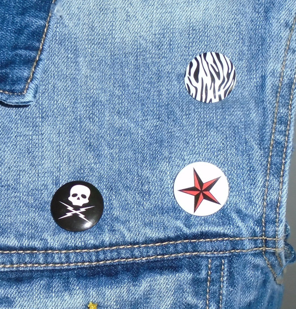 WOLFGANG'S DESIGNS BY DRAGONFLY DENIM VEST KISS MENS LARGE