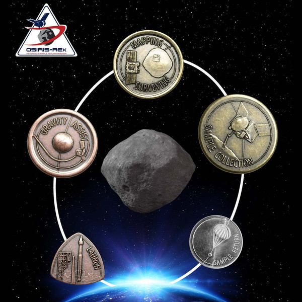OSIRIS-REx Set of 5 Coins