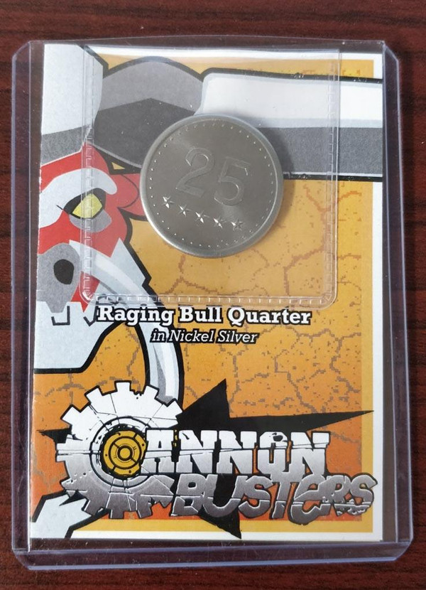 Cannon Busters Coin - Bessie's Raging Bull Quarter