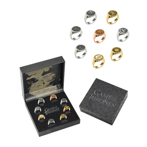 Game of Thrones Houses Ring Set