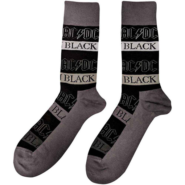 AC/DC UNISEX ANKLE SOCKS: BACK IN BLACK