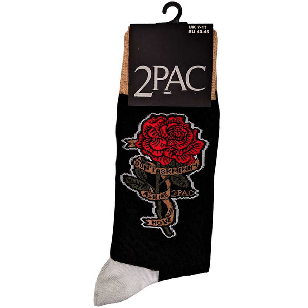 TUPAC UNISEX ANKLE SOCKS: ROSE