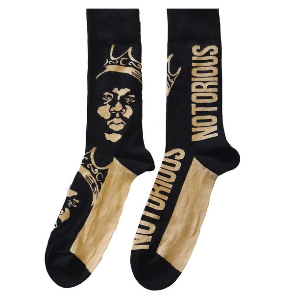 BIGGIE SMALLS UNISEX ANKLE SOCKS: GOLD CROWN