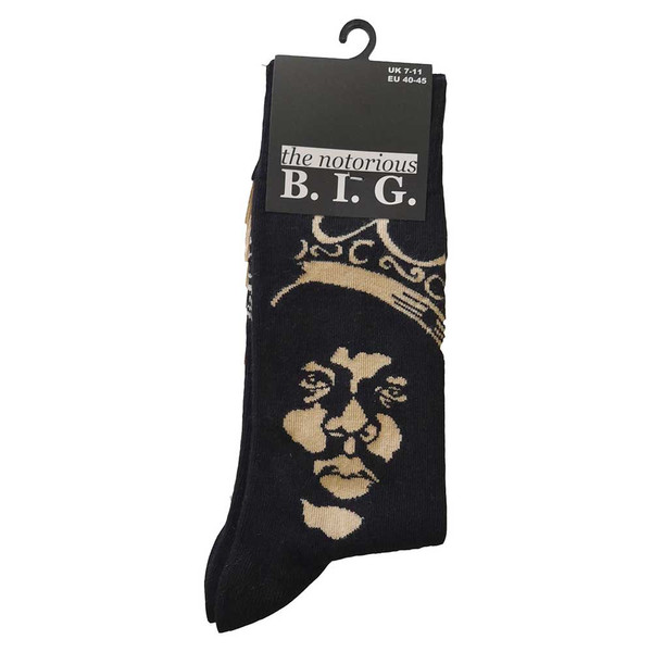 BIGGIE SMALLS UNISEX ANKLE SOCKS: GOLD CROWN
