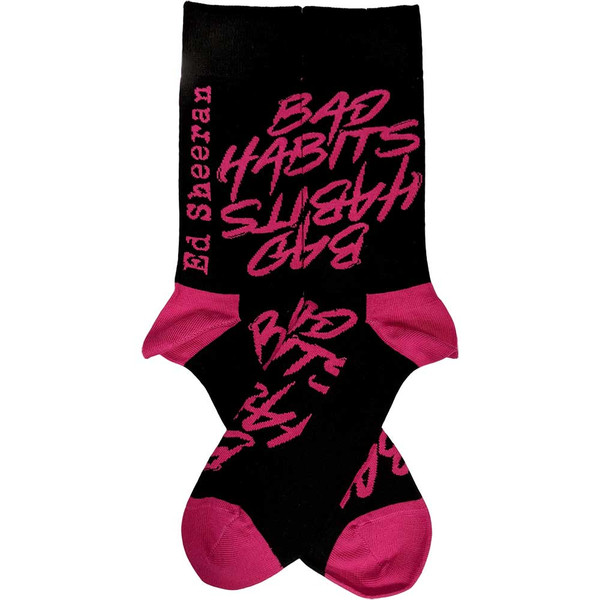 ED SHEERAN UNISEX ANKLE SOCKS: BAD HABITS