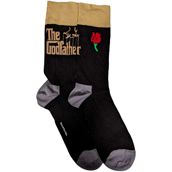 THE GODFATHER UNISEX ANKLE SOCKS: LOGO GOLD
