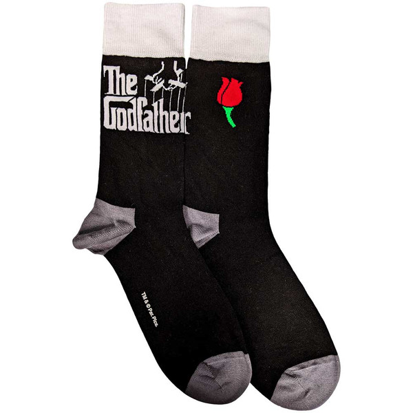 THE GODFATHER UNISEX ANKLE SOCKS: LOGO WHITE