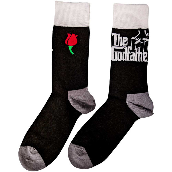 THE GODFATHER UNISEX ANKLE SOCKS: LOGO WHITE