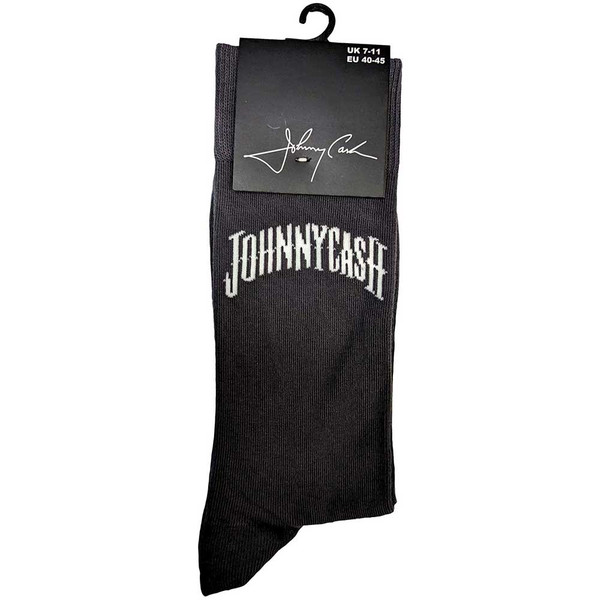 JOHNNY CASH UNISEX ANKLE SOCKS: MAN IN BLACK LOGO