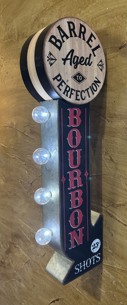 BOURBON Vintage LED Double-Sided Marquee Sign