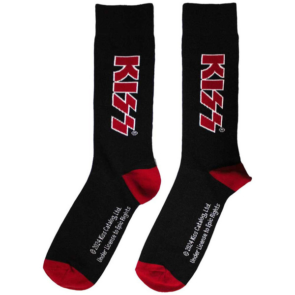 KISS Unisex Ankle Socks: Red Logo