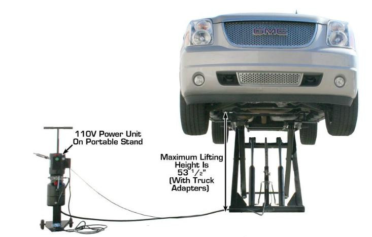 Portable Midrise Scissor Lift (6,000 lbs capacity) Atlas Auto Equipment