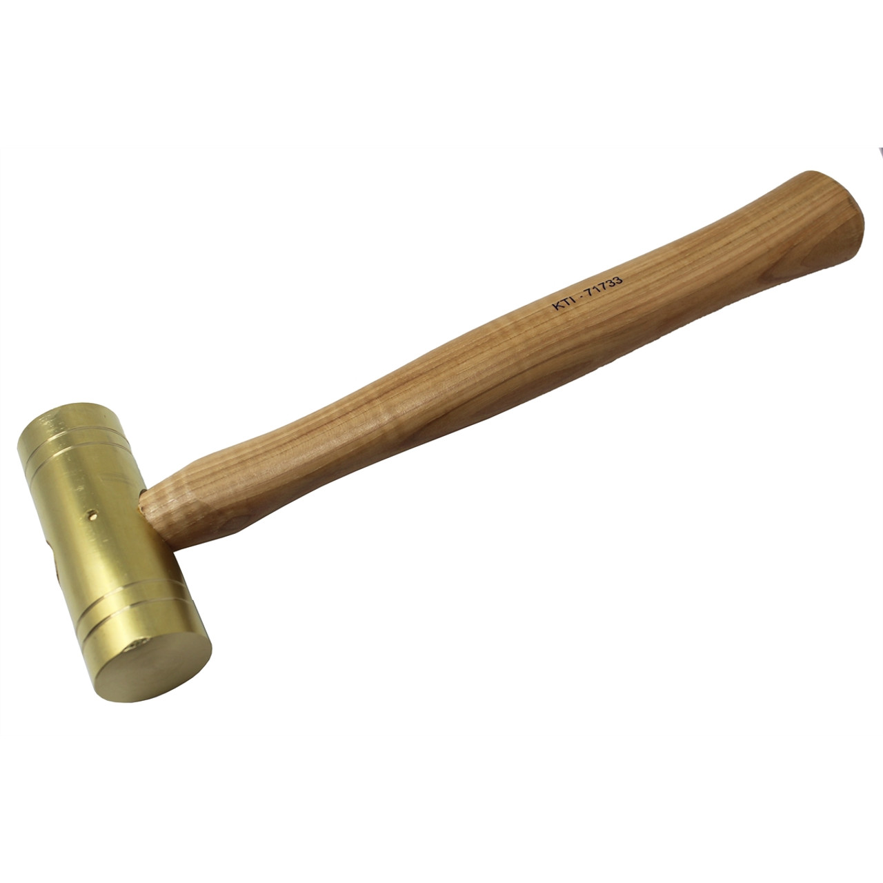 Small Brass hammer 3 Ounce 9 1/8 Long and 2 x 5/8 Head