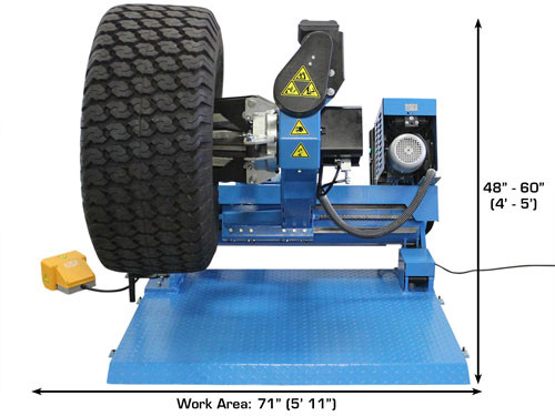 220 Volt, 1 Phase, Automatic Truck Tire Changer Atlas TTC305